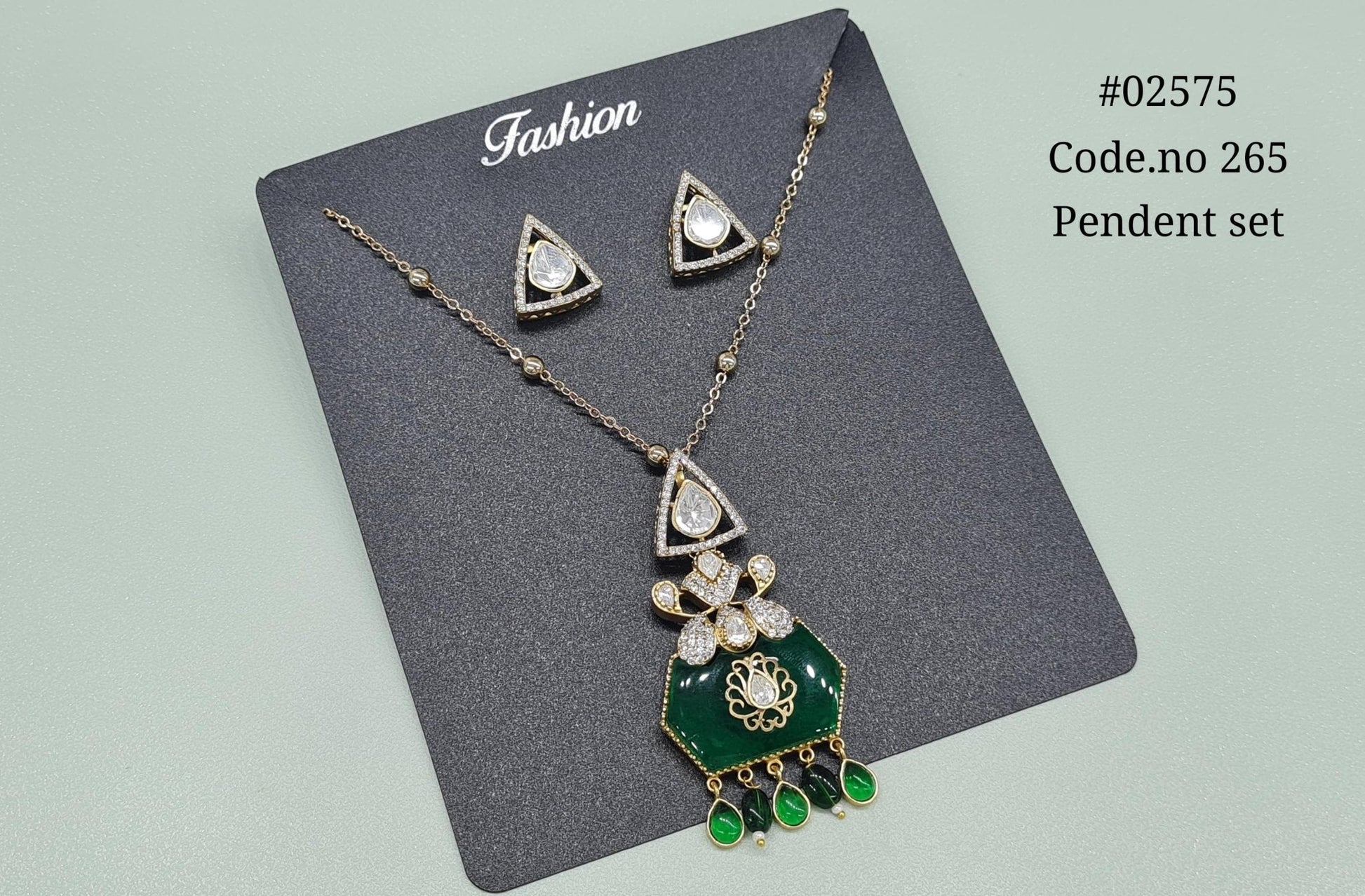 Kundan pendant 02575 - KRISHNA'S SWETA JEWELLERY