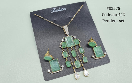 Kundan pendant 02576 - KRISHNA'S SWETA JEWELLERY