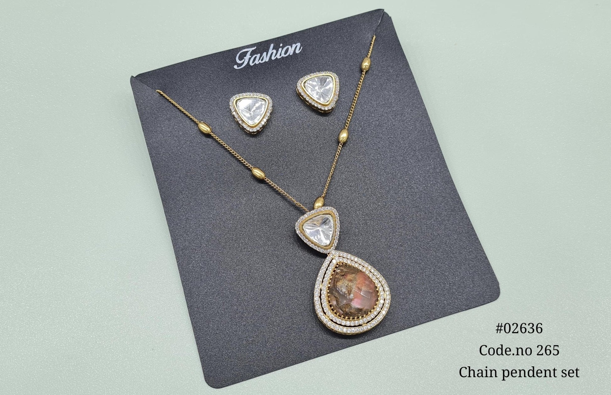 Kundan Pendant 02636 - KRISHNA'S SWETA JEWELLERY