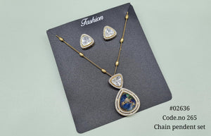Kundan Pendant 02636 - KRISHNA'S SWETA JEWELLERY