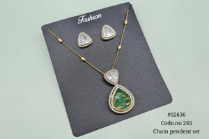 Kundan Pendant 02636 - KRISHNA'S SWETA JEWELLERY