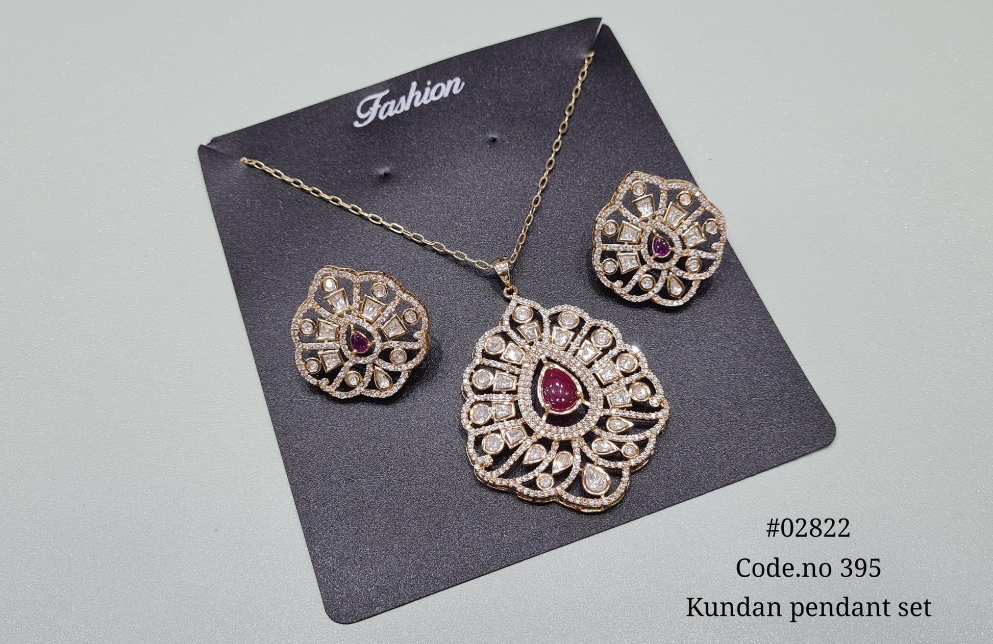 Kundan pendant 02822 - KRISHNA'S SWETA JEWELLERY