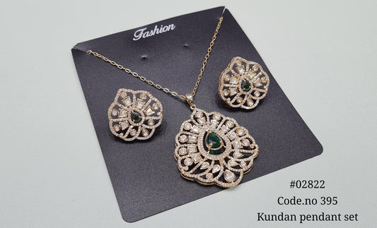 Kundan pendant 02822 - KRISHNA'S SWETA JEWELLERY