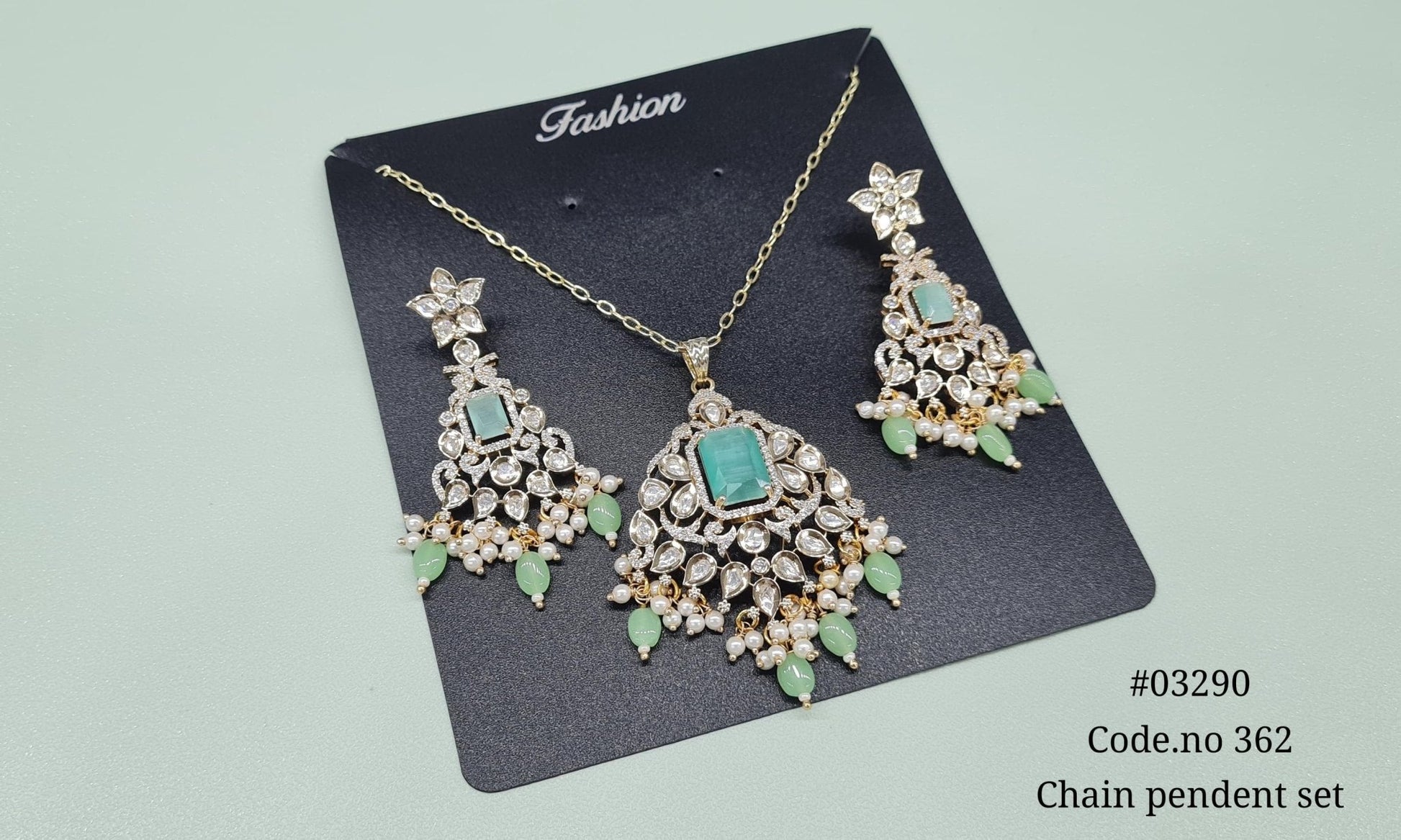 Kundan pendant 03290 - KRISHNA'S SWETA JEWELLERY