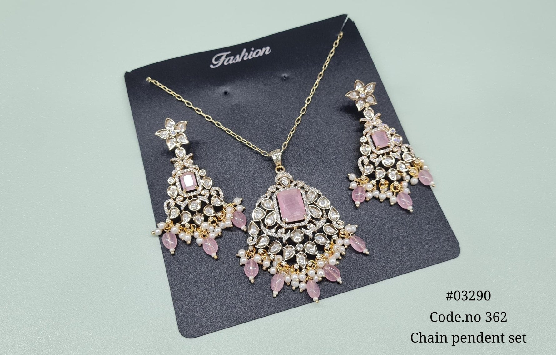 Kundan pendant 03290 - KRISHNA'S SWETA JEWELLERY