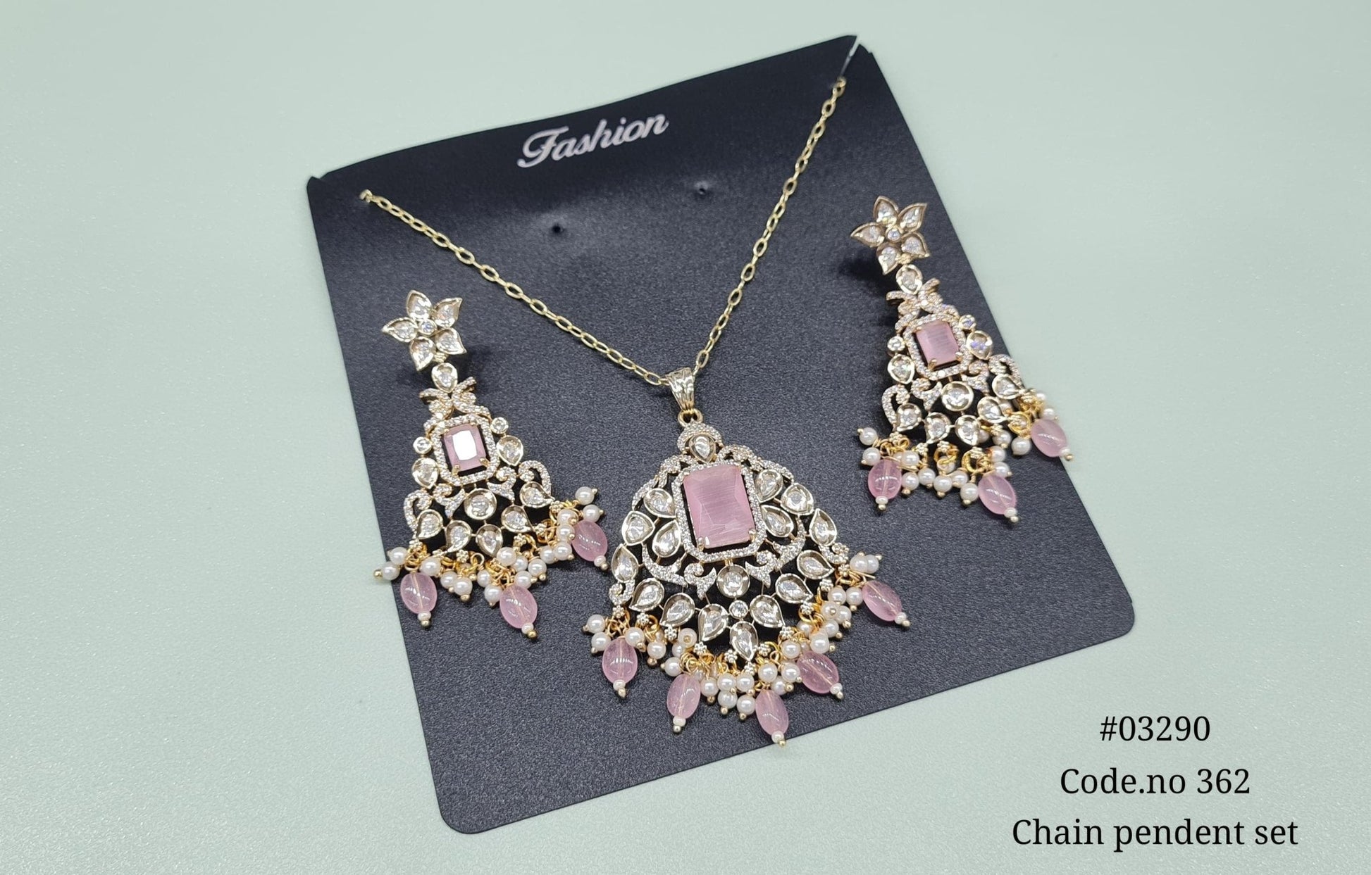 Kundan pendant 03290 - KRISHNA'S SWETA JEWELLERY