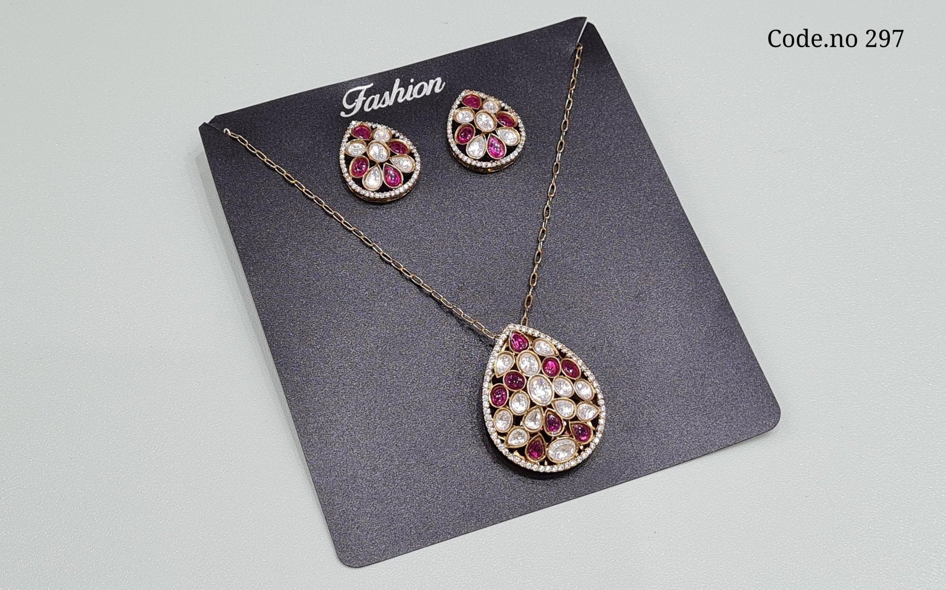 Kundan Pendant 03412 - KRISHNA'S SWETA JEWELLERY