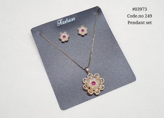 Kundan Pendant 03973 - KRISHNA'S SWETA JEWELLERY