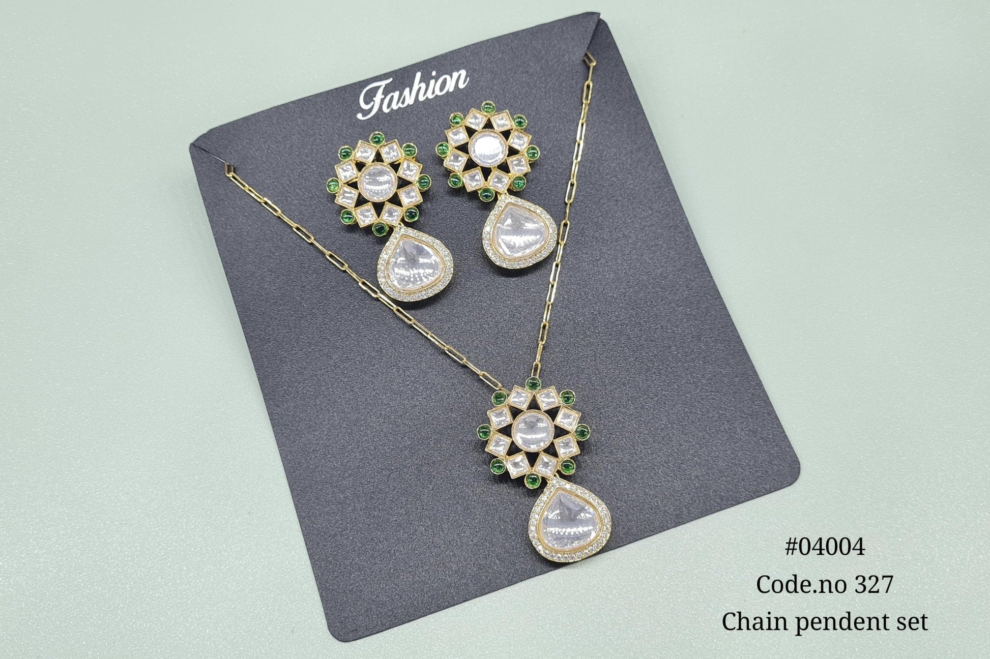 Kundan Pendant 04004 - KRISHNA'S SWETA JEWELLERY