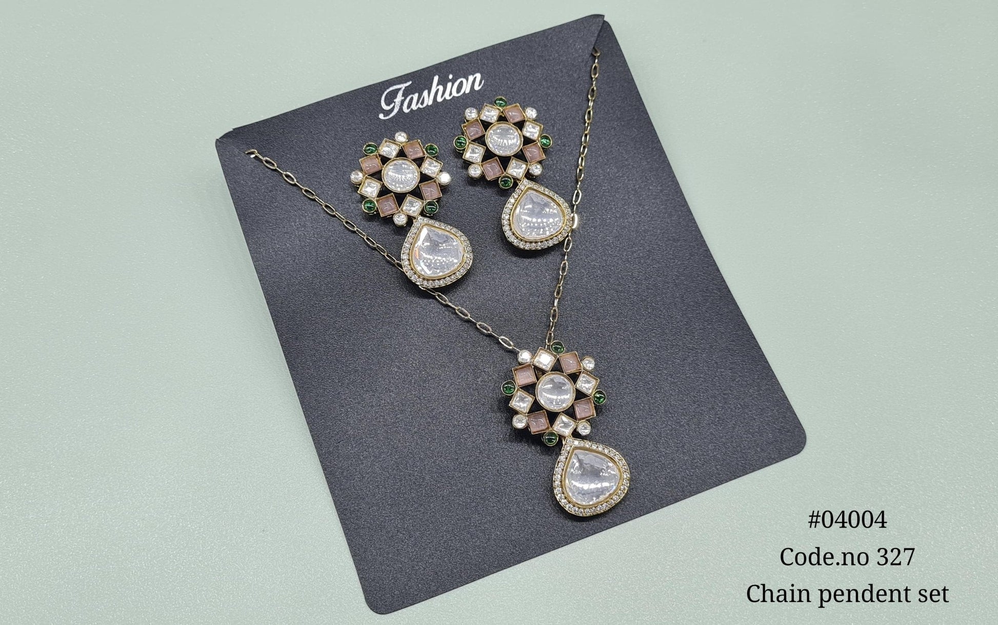 Kundan Pendant 04004 - KRISHNA'S SWETA JEWELLERY