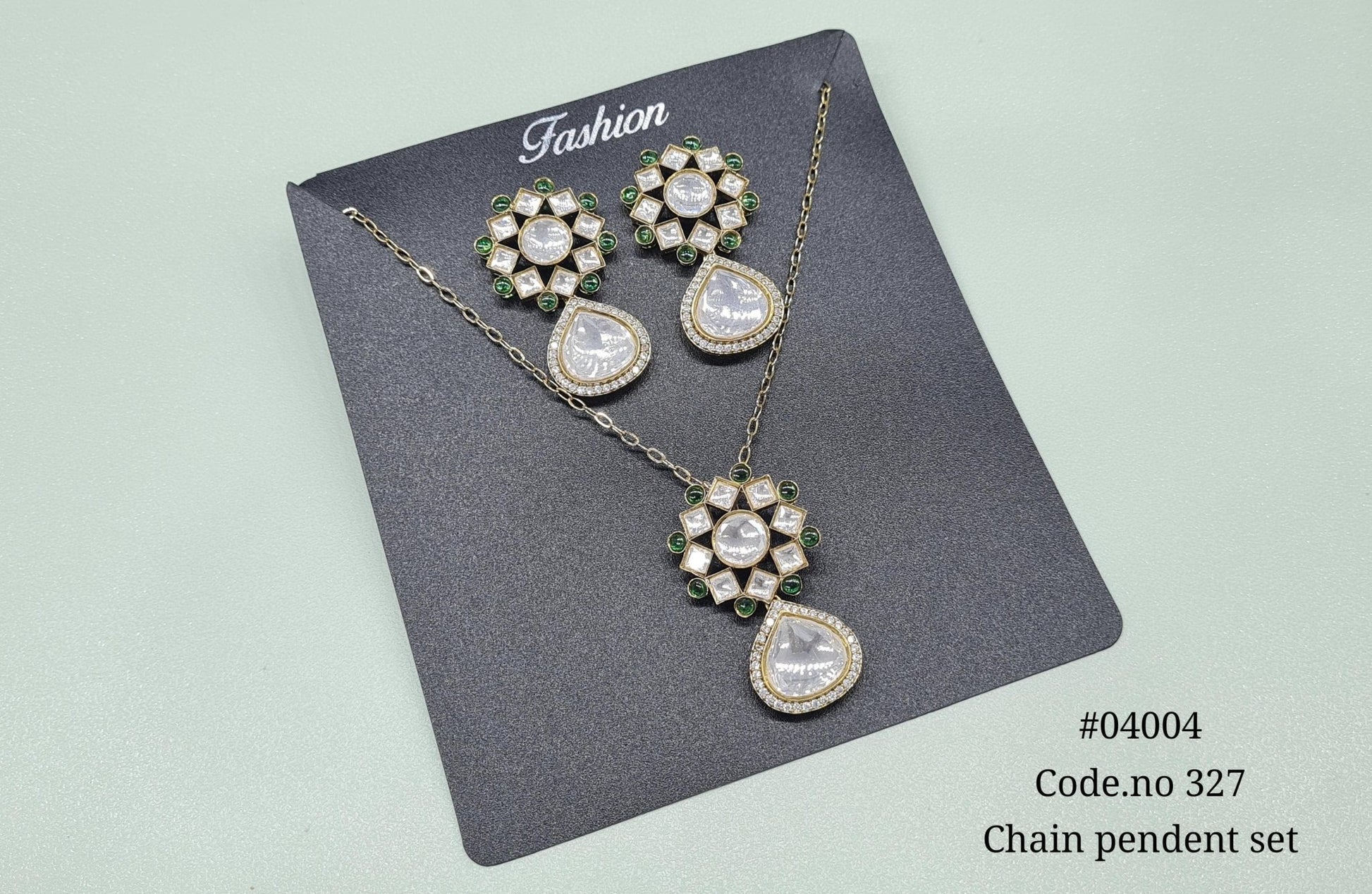 Kundan Pendant 04004 - KRISHNA'S SWETA JEWELLERY