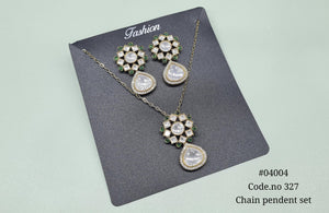 Kundan Pendant 04004 - KRISHNA'S SWETA JEWELLERY