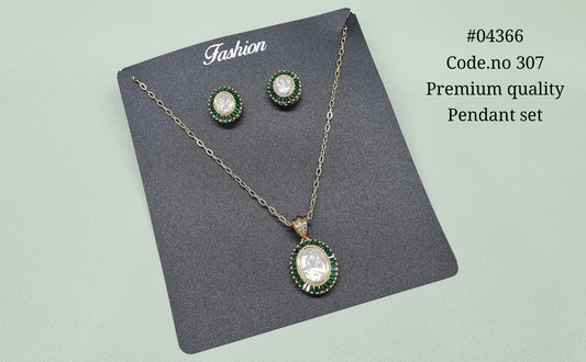 Kundan Pendant 04366 - KRISHNA'S SWETA JEWELLERY