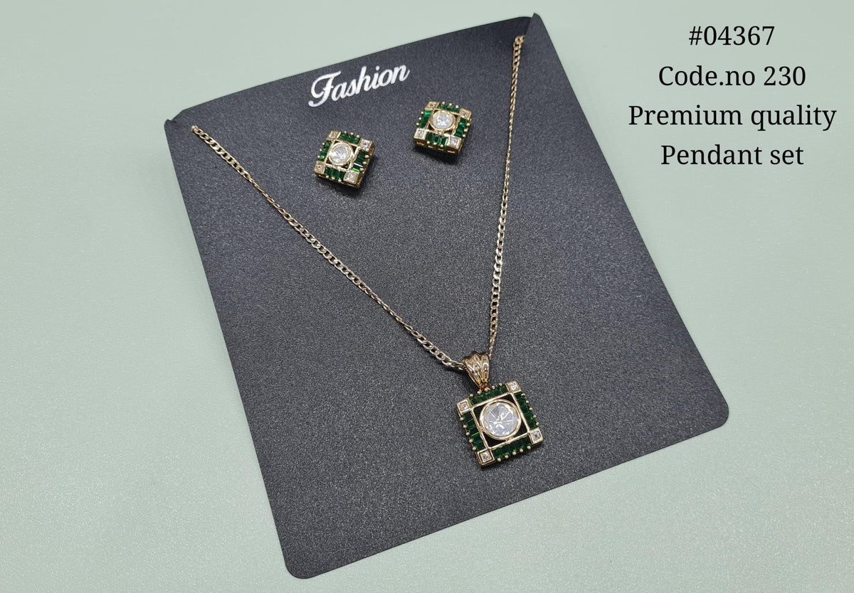Kundan Pendant 04367 - KRISHNA'S SWETA JEWELLERY