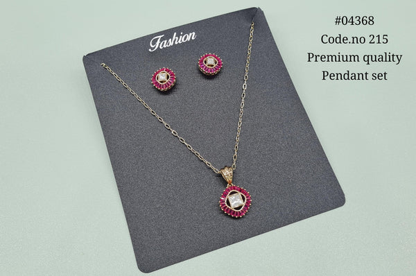 Kundan Pendant 04368 - KRISHNA'S SWETA JEWELLERY
