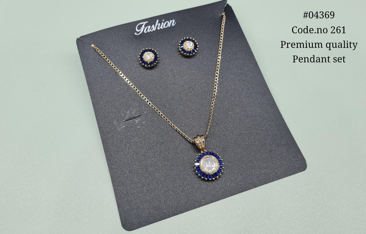 Kundan Pendant 04369 - KRISHNA'S SWETA JEWELLERY