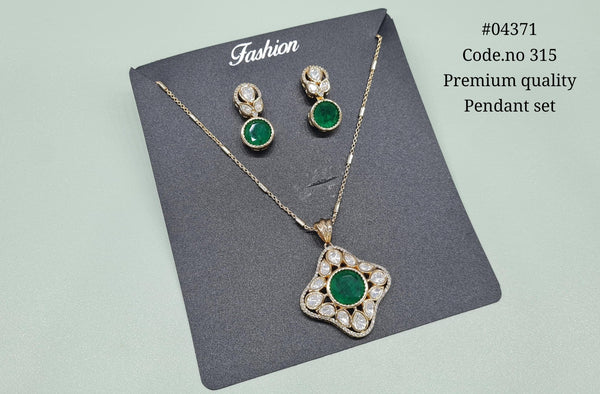 Kundan Pendant 04371 - KRISHNA'S SWETA JEWELLERY
