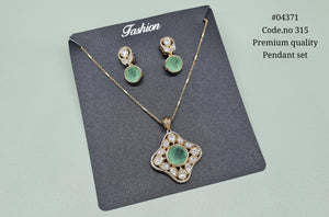 Kundan Pendant 04371 - KRISHNA'S SWETA JEWELLERY