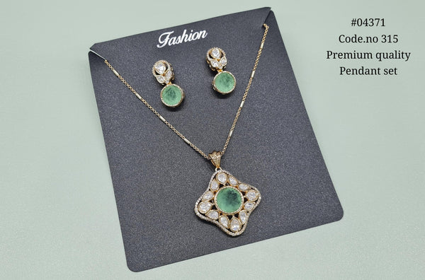 Kundan Pendant 04371 - KRISHNA'S SWETA JEWELLERY