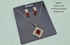 Kundan Pendant 04371 - KRISHNA'S SWETA JEWELLERY