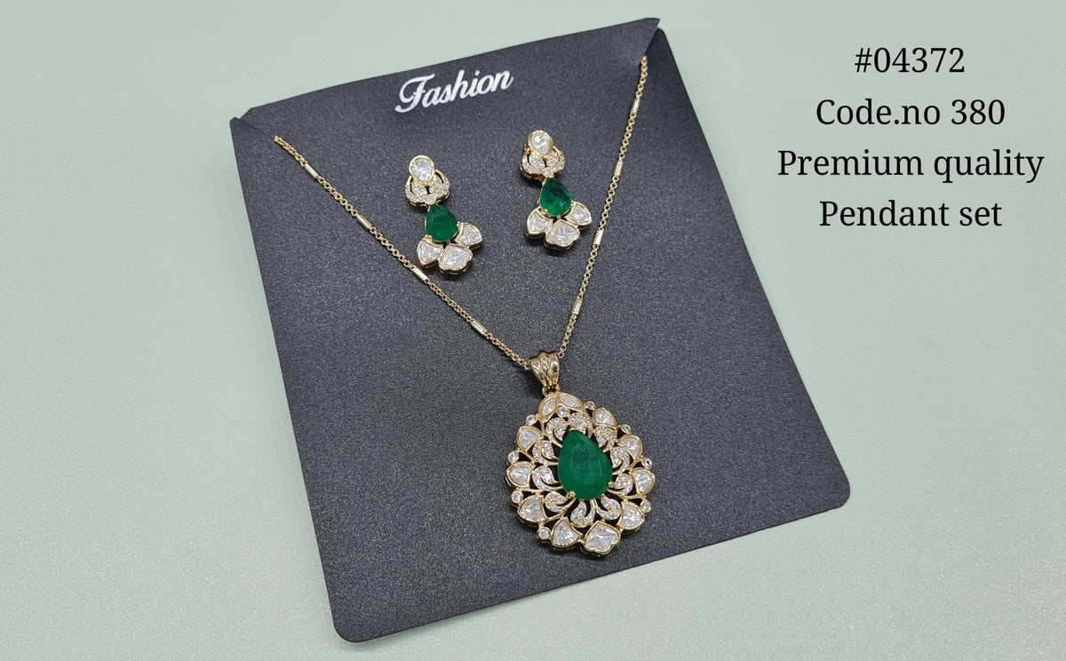 Kundan Pendant 04372 - KRISHNA'S SWETA JEWELLERY