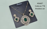 Kundan Pendant 04407 - KRISHNA'S SWETA JEWELLERY