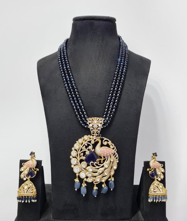 Kundan Pendant 07501 - KRISHNA'S SWETA JEWELLERY