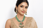 Kundan Pendant 07501 - KRISHNA'S SWETA JEWELLERY