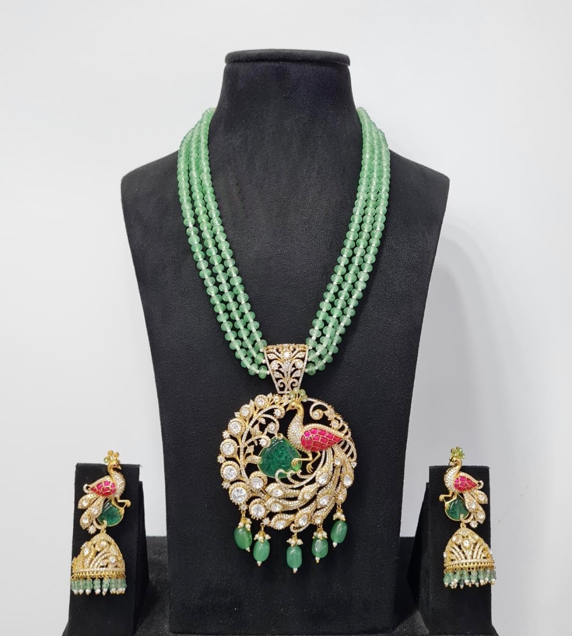 Kundan Pendant 07501 - KRISHNA'S SWETA JEWELLERY