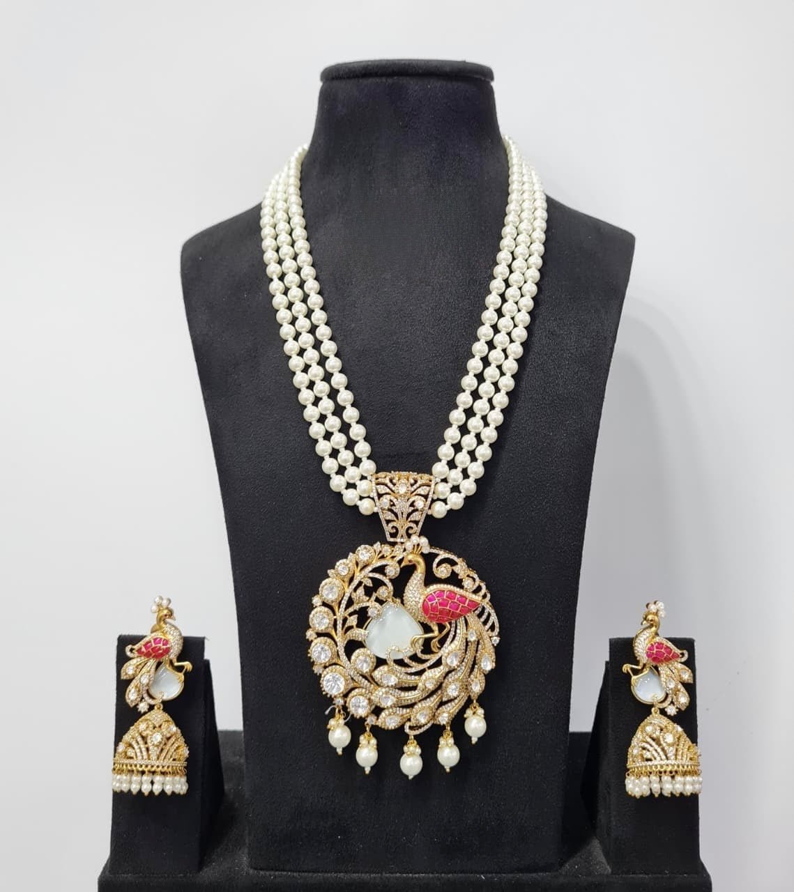 Kundan Pendant 07501 - KRISHNA'S SWETA JEWELLERY