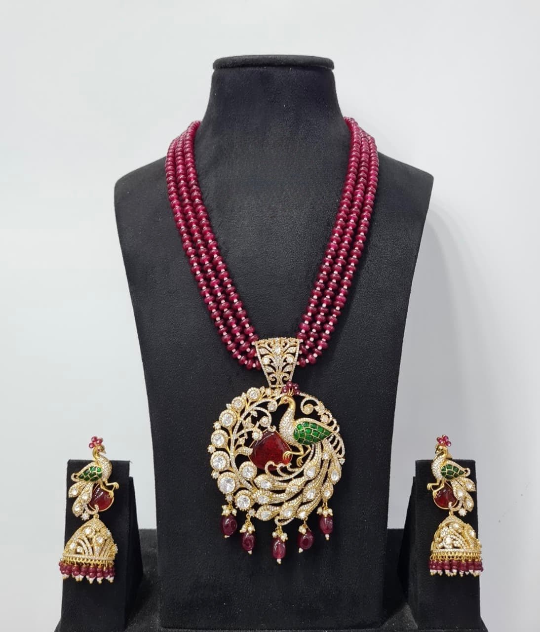 Kundan Pendant 07501 - KRISHNA'S SWETA JEWELLERY