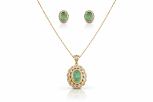 Kundan Pendant 07914 - KRISHNA'S SWETA JEWELLERY