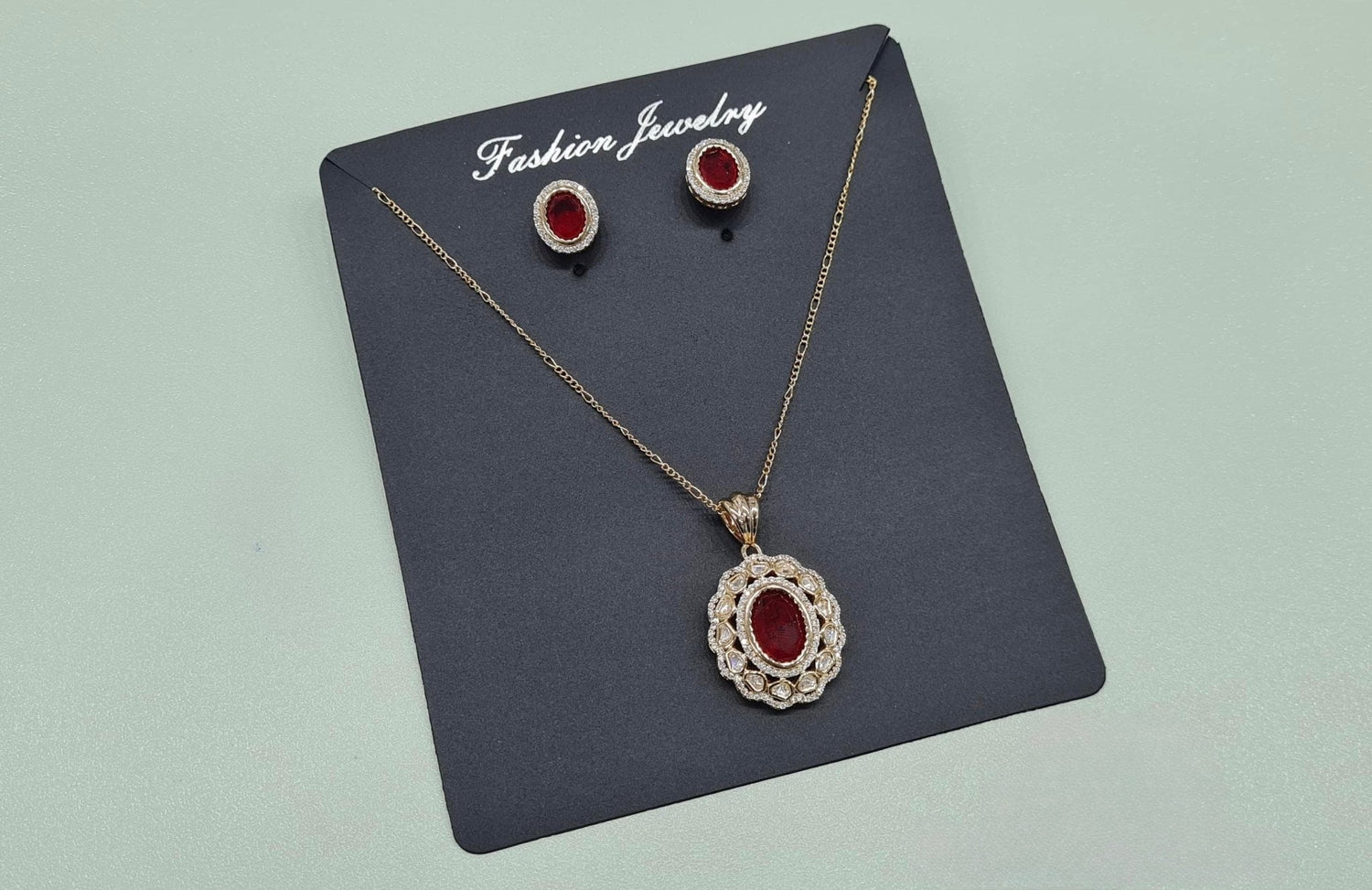 Kundan Pendant 07914 - KRISHNA'S SWETA JEWELLERY