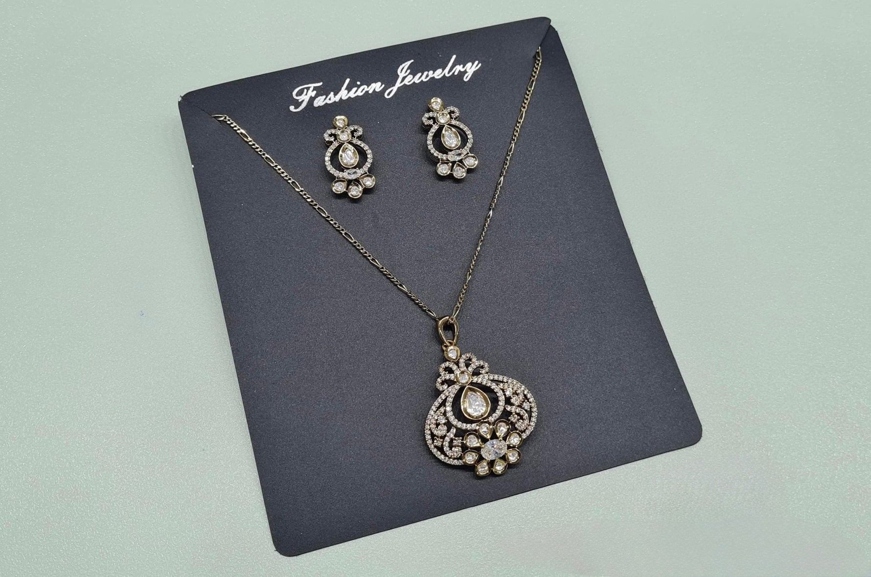 Kundan Pendant 08523 - KRISHNA'S SWETA JEWELLERY