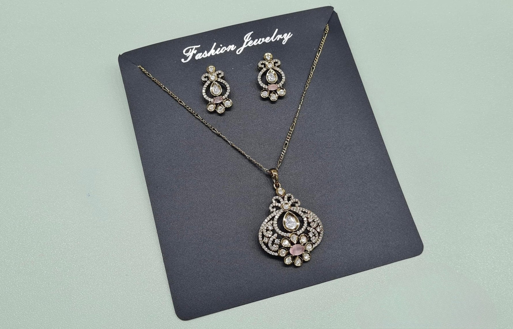 Kundan Pendant 08523 - KRISHNA'S SWETA JEWELLERY