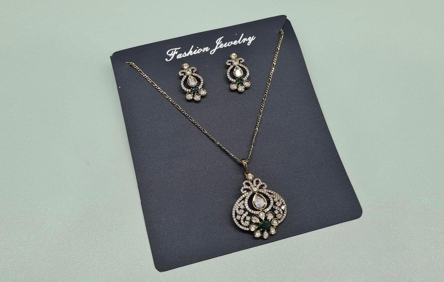 Kundan Pendant 08523 - KRISHNA'S SWETA JEWELLERY