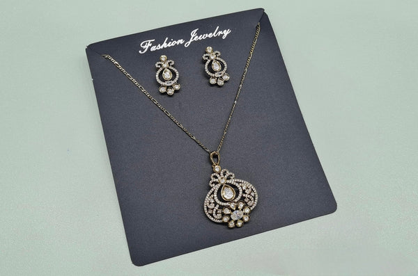 Kundan Pendant 08523 - KRISHNA'S SWETA JEWELLERY