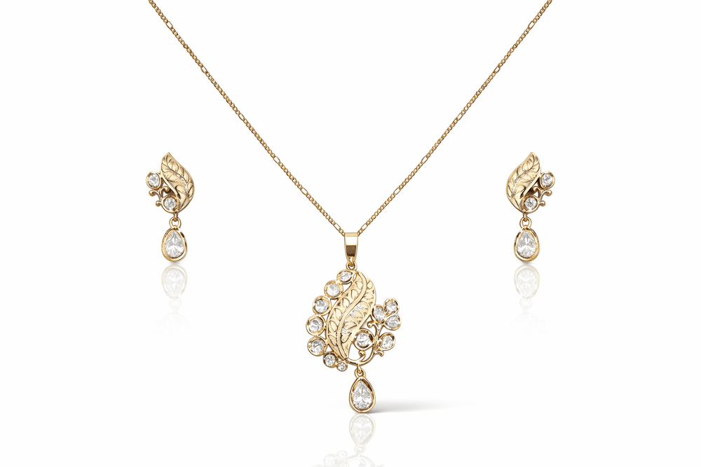 Kundan Pendant 08704 - KRISHNA'S SWETA JEWELLERY