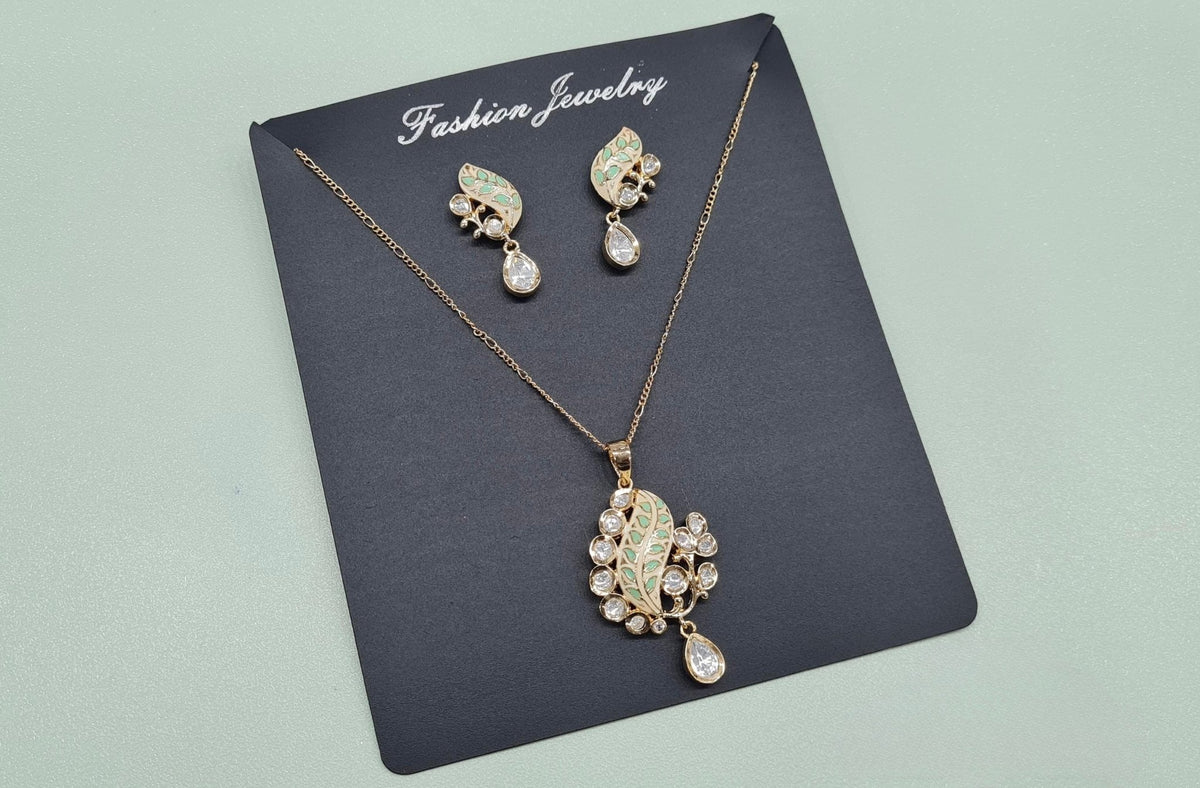 Kundan Pendant 08704 - KRISHNA'S SWETA JEWELLERY
