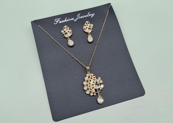 Kundan Pendant 08704 - KRISHNA'S SWETA JEWELLERY