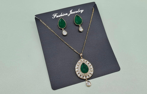 Kundan Pendant 08705 - KRISHNA'S SWETA JEWELLERY