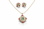 Kundan Pendant 08862 - KRISHNA'S SWETA JEWELLERY