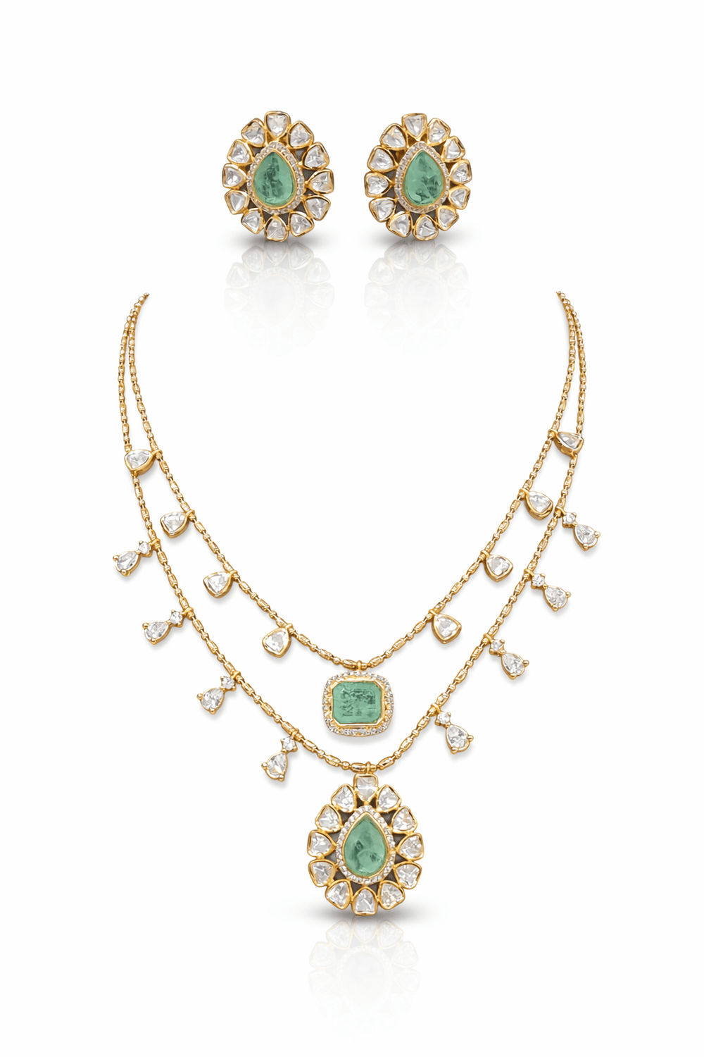 Kundan Pendant 08893 - KRISHNA'S SWETA JEWELLERY