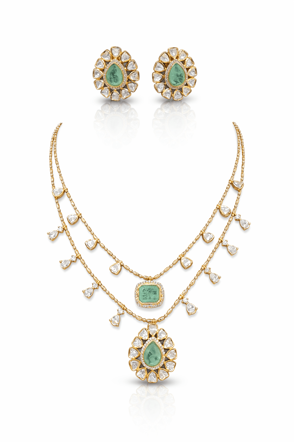 Kundan Pendant 08893 - KRISHNA'S SWETA JEWELLERY