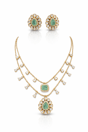 Kundan Pendant 08893 - KRISHNA'S SWETA JEWELLERY