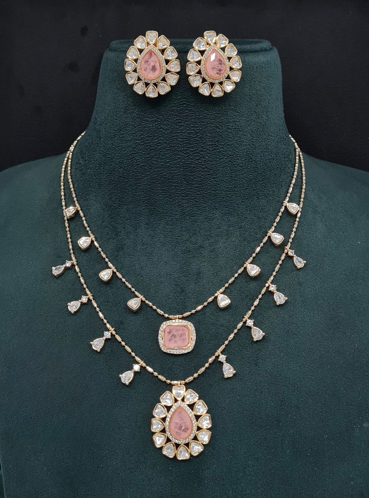 Kundan Pendant 08893 - KRISHNA'S SWETA JEWELLERY