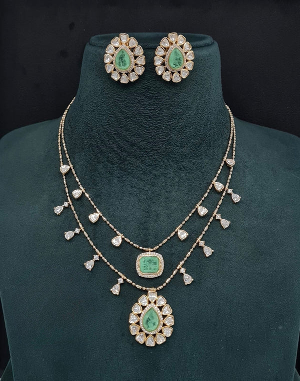 Kundan Pendant 08893 - KRISHNA'S SWETA JEWELLERY