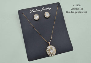 Kundan Pendant 11239 - KRISHNA'S SWETA JEWELLERY