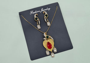Kundan Pendant 11239 - KRISHNA'S SWETA JEWELLERY