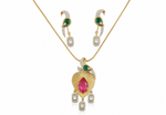 Kundan Pendant 11239 - KRISHNA'S SWETA JEWELLERY
